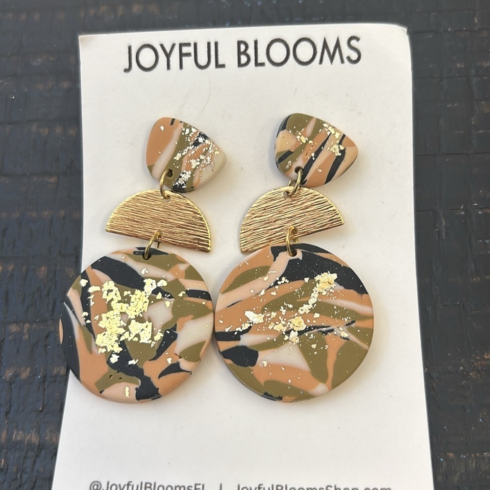 Clay Earrings |‎ Round earrings | drop earrings